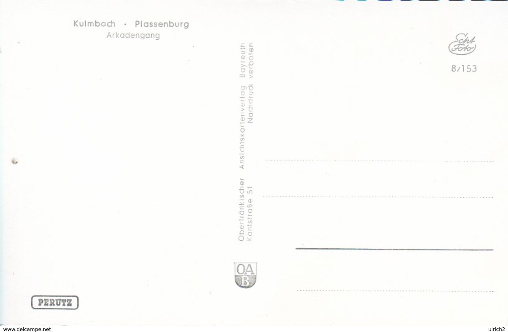 AK Kulmbach - Plassenburg - Arkadengang (36603) - Kulmbach