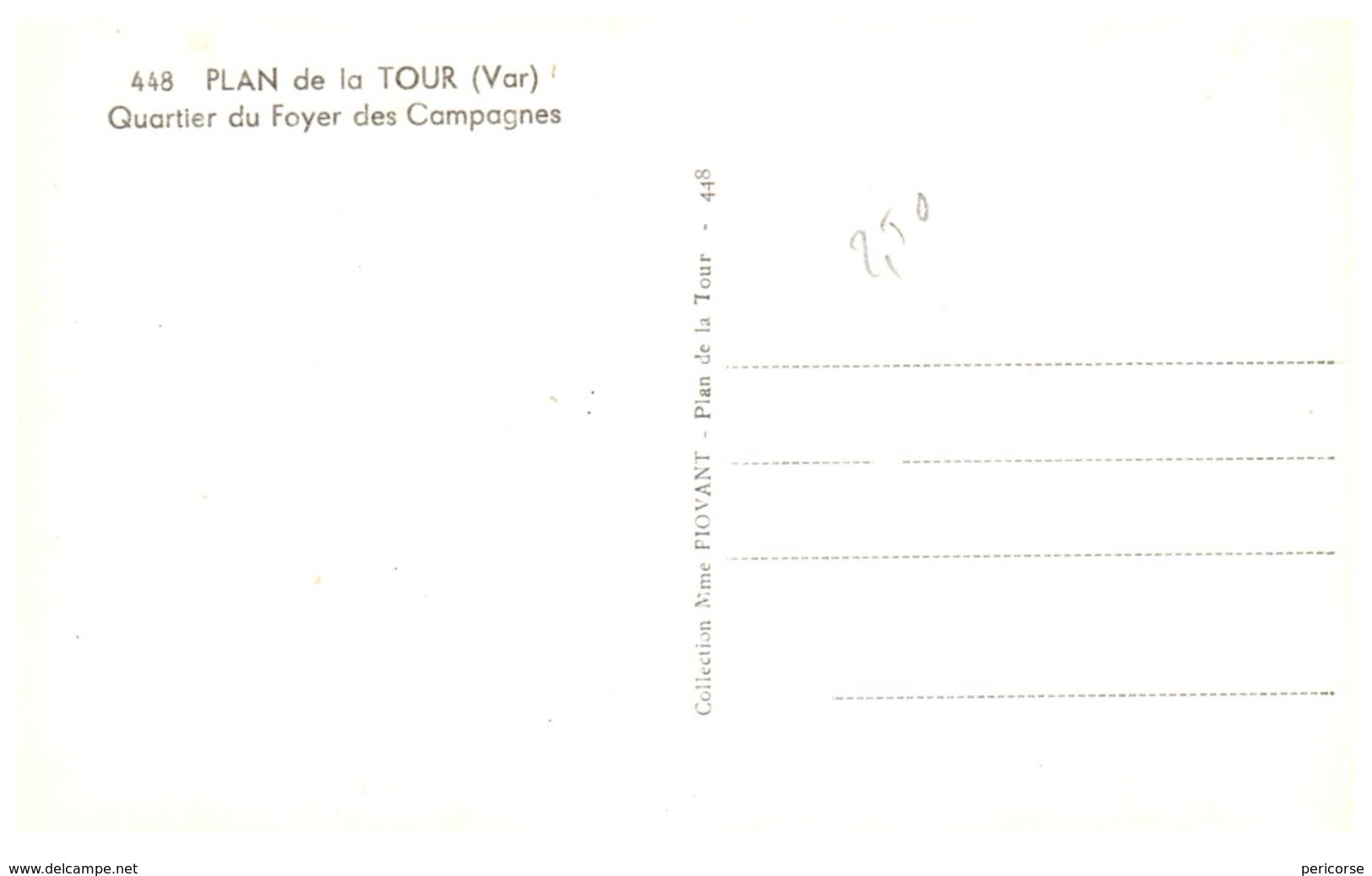 83  Plan La Tour  Quartier Du Foyer Des Campagnes  (csm) - Autres & Non Classés