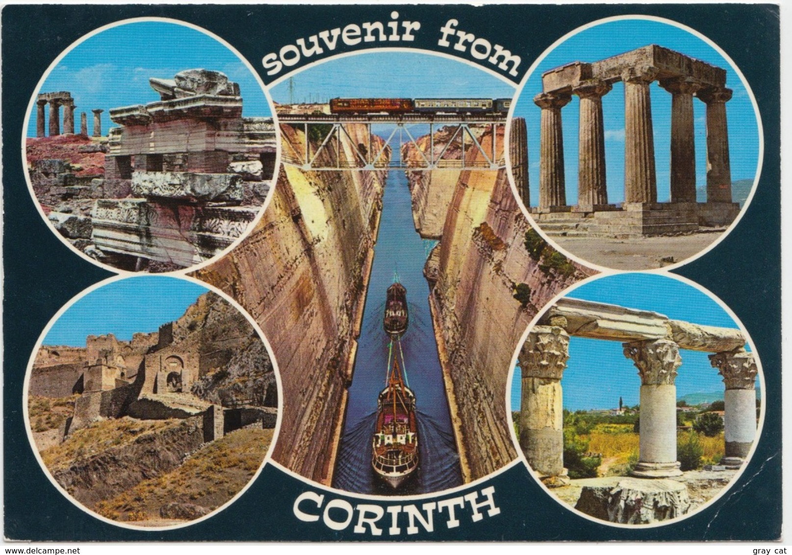 Souvenir From CORINTH, Greece, Unused Postcard [21915] - Grecia