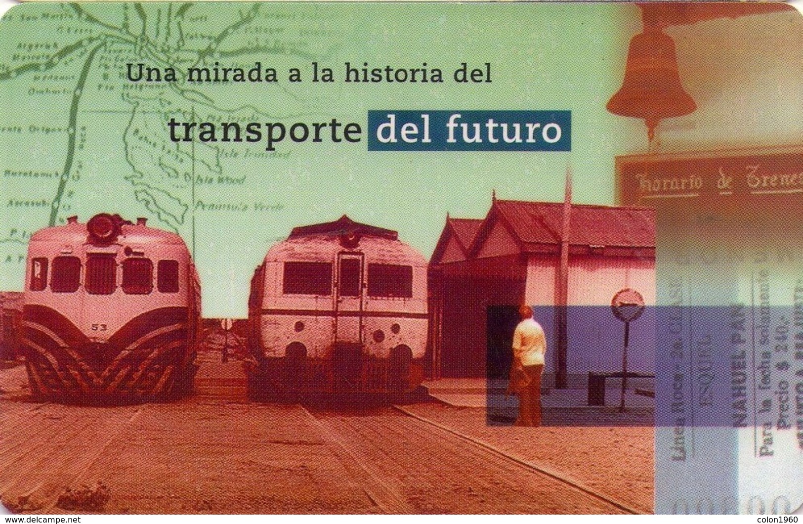 ARGENTINA. TLF-F103A. COCHES MOTORES EN ESTACIÓN COMODORO RIVADAVIA. (046) - Trenes