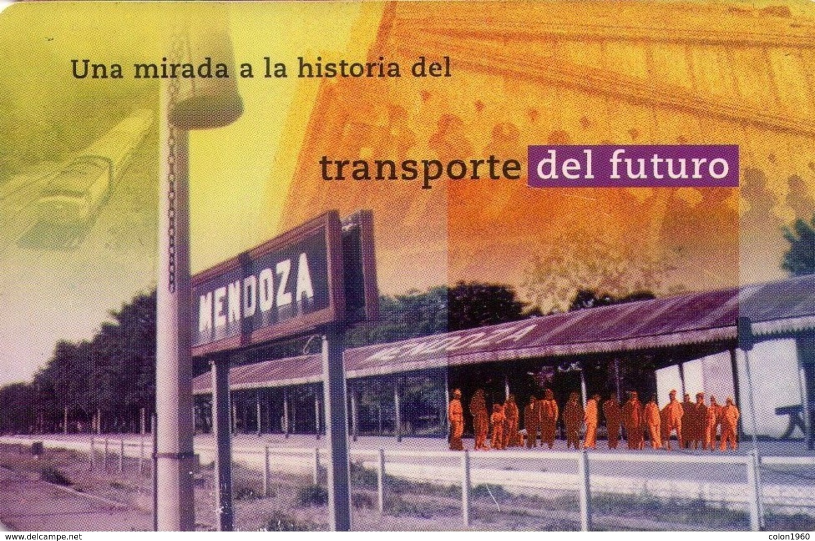ARGENTINA. TLF-F107-2A. VISTA DE ANDENES DE LA ESTACIÓN MENDOZA. (047) - Trains