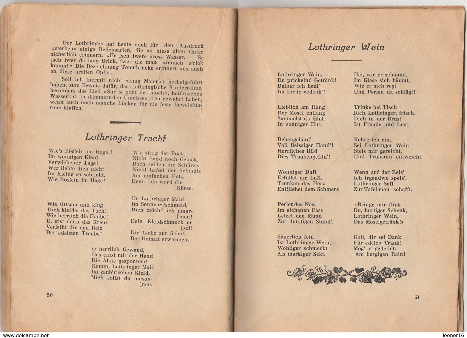 LOTHRINGEN MEIN HEIMATLAND  N°5 - 1937 - HENRI LEROND - von Pfarrer GOLDDCHMITT - Zeichnungen von Joseph PETRY