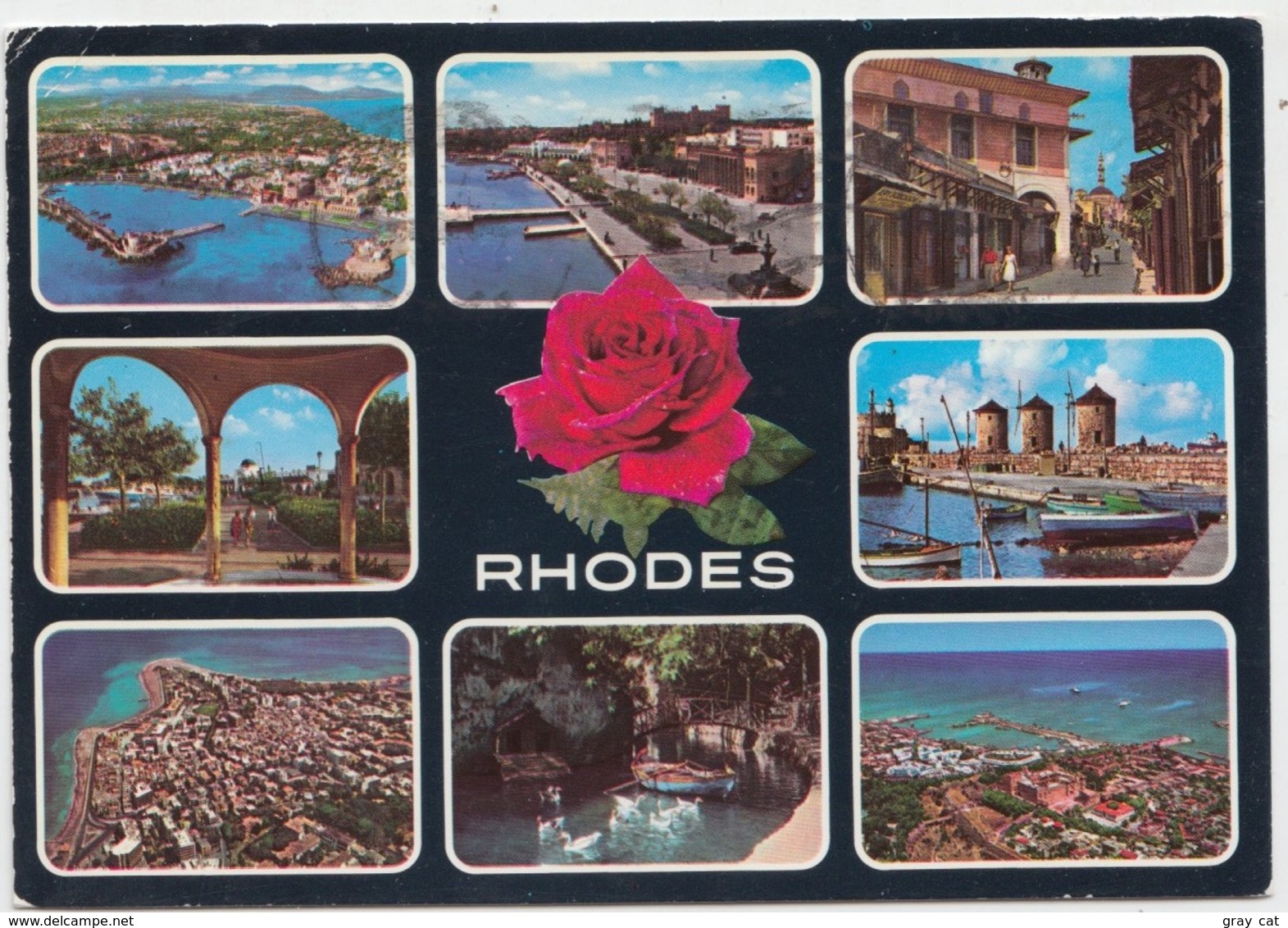 RHODES, Greece, Multi View, 1983 Used Postcard [21918] - Greece