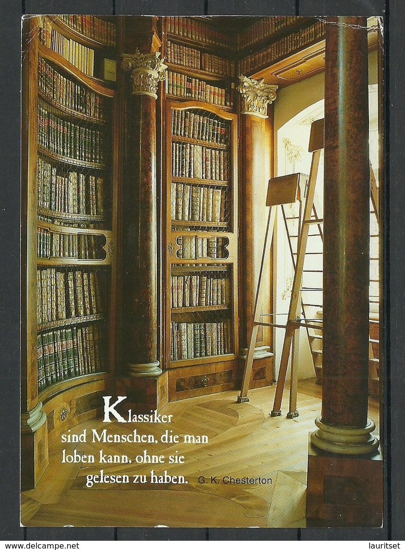 Deutschland Postkarte Fotokunst Unterhaltung Buchregal Bücher Bibliothek Gesendet 2000 Mit Briefmarke - Philosophy