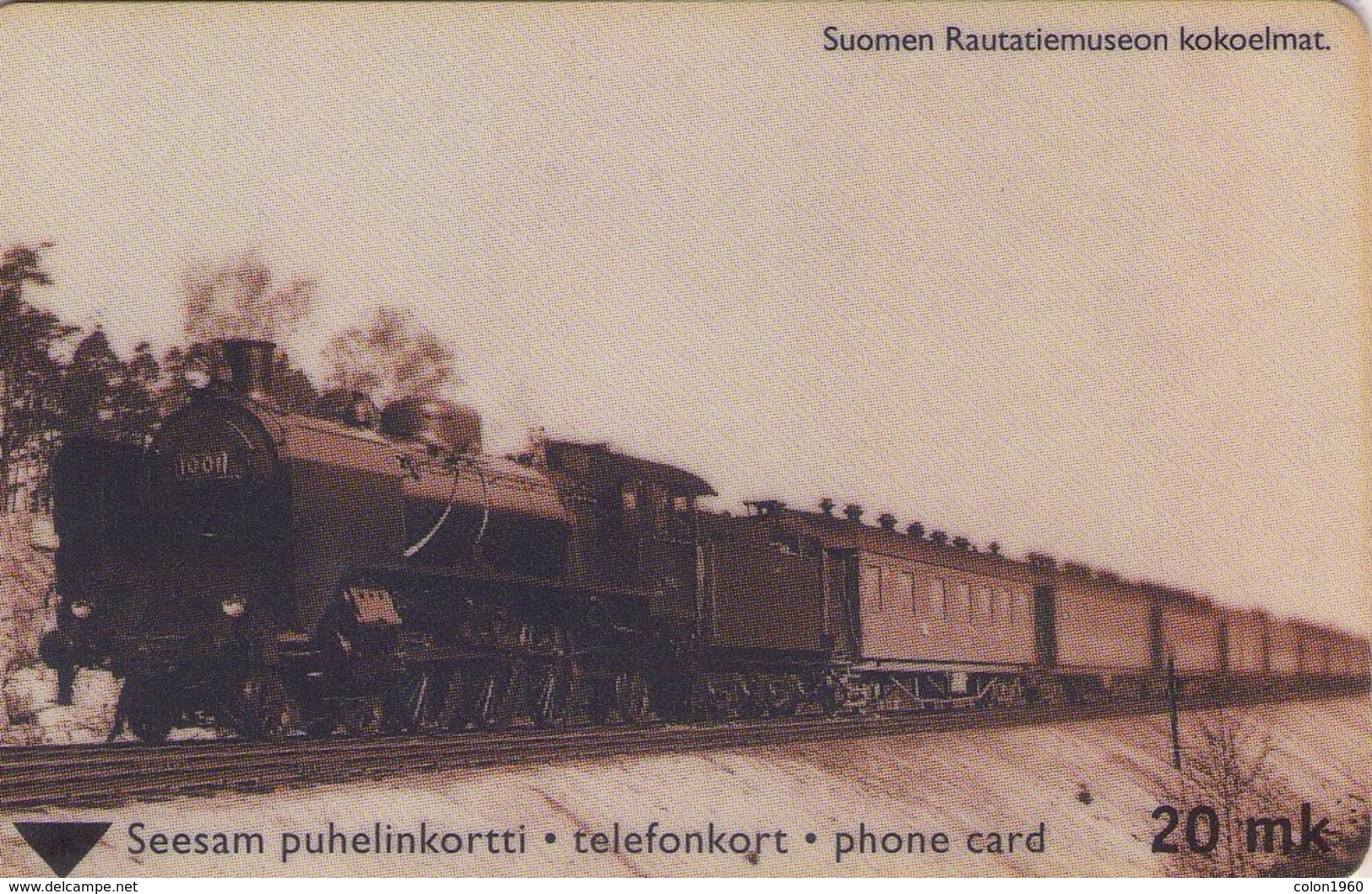 FINLANDIA. TTL-D-377E. TRENES, OLD TRAIN. 06.01 - 2020. 4250 Ex. (039). - Trains