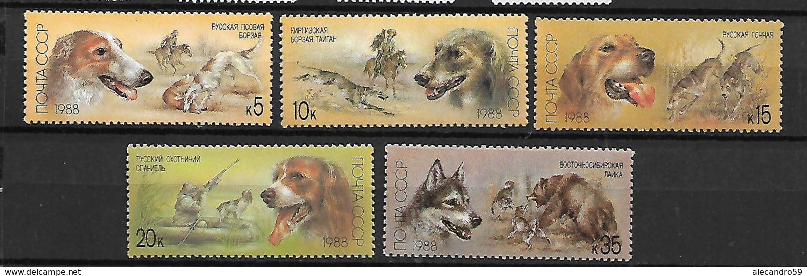 USSR  1988 Hunting Dogs   MNH - Ungebraucht