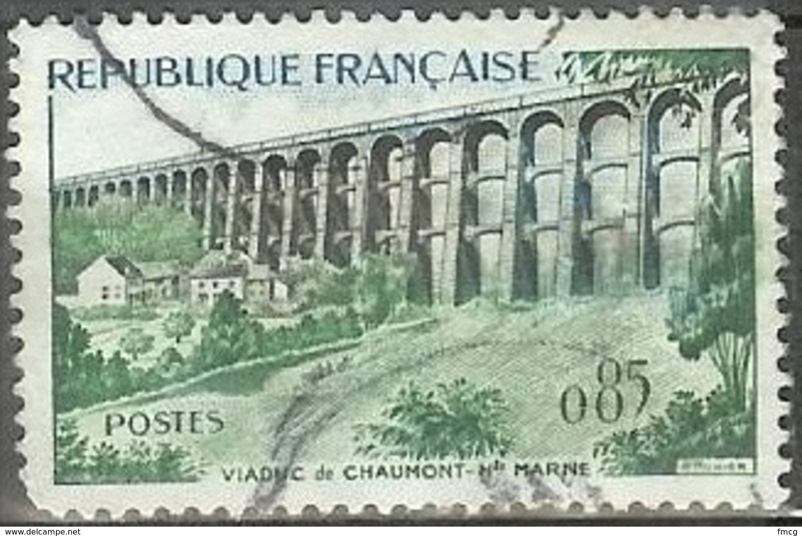 1960 0.85fr Chaumont Viaduct, Used - Used Stamps