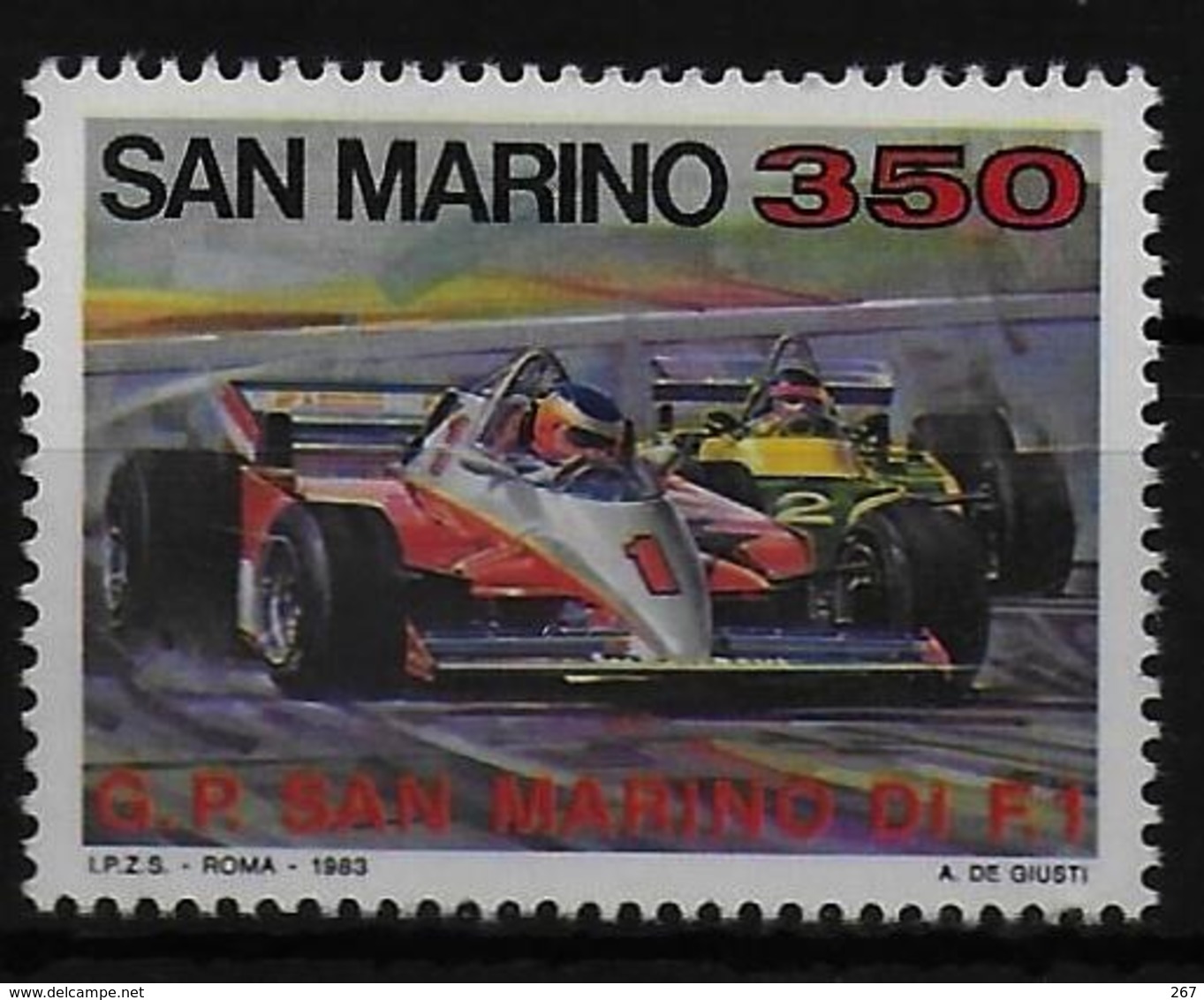 SAINT MARIN  N°  1079   * *  Automobile Formule 1 - Moto