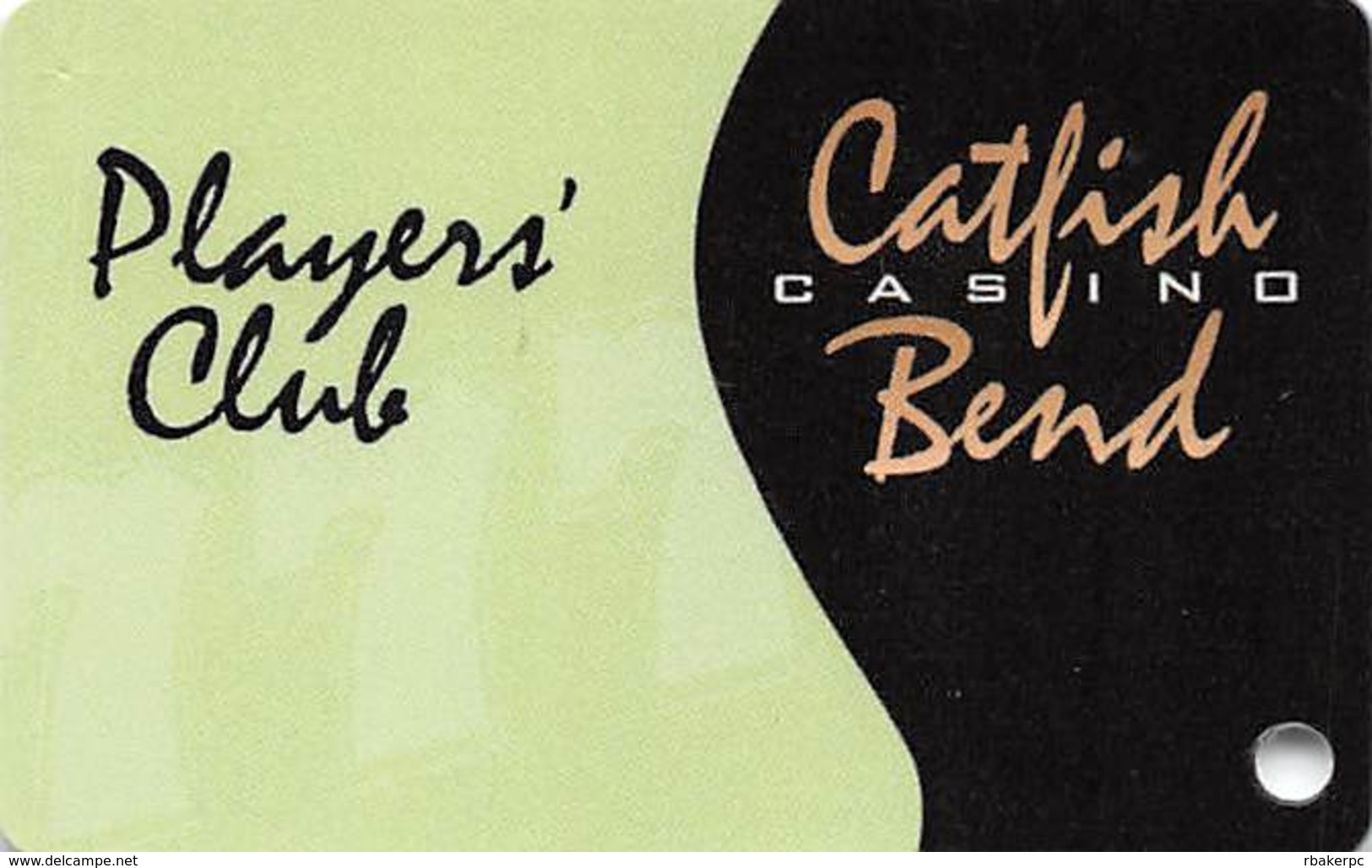 Catfish Bend Casino - Burlington, IA - BLANK Slot Card - Casino Cards