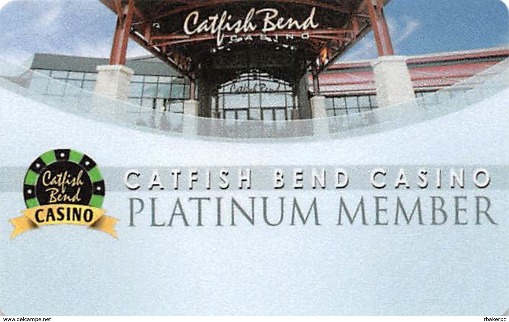 Catfish Bend Casino - Burlington, IA - BLANK Slot Card - Casino Cards