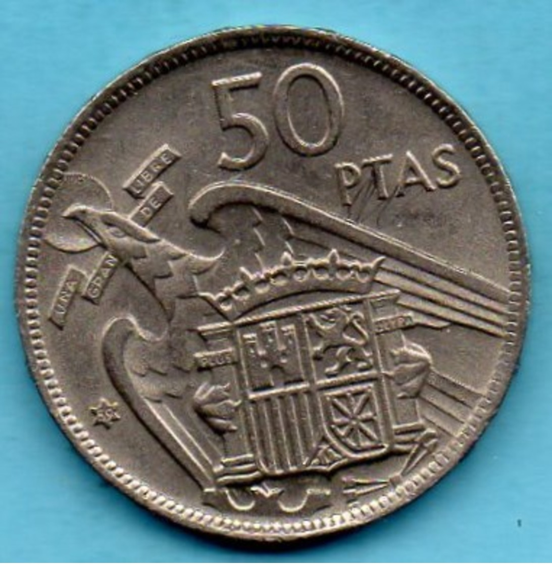 T50/  ESPAGNE / SPAIN   50 PESETAS 1957 ( 59 ) F.FRANCO - 50 Pesetas