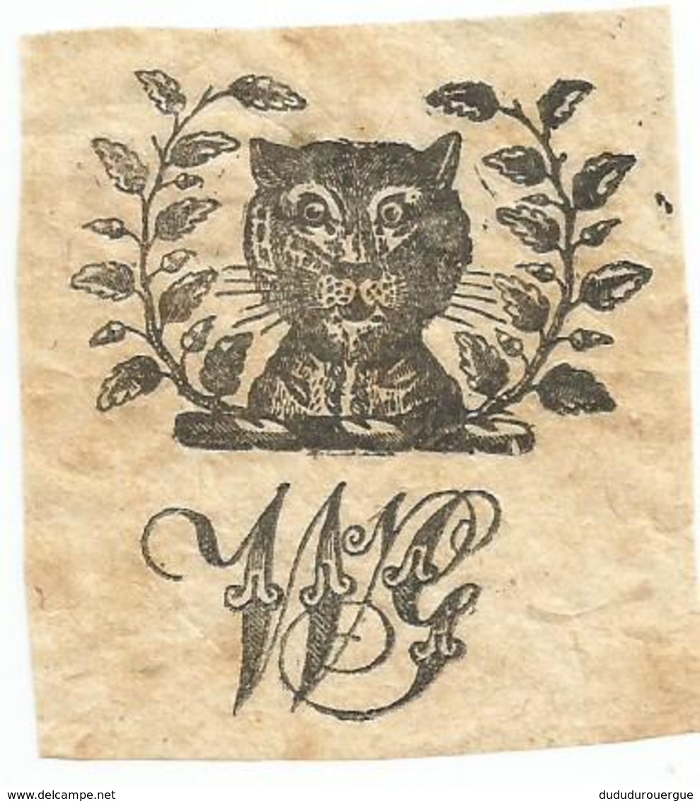 ANGLETERRE , ENGLAND : EX - LIBRIS : A CAT - Ex-libris