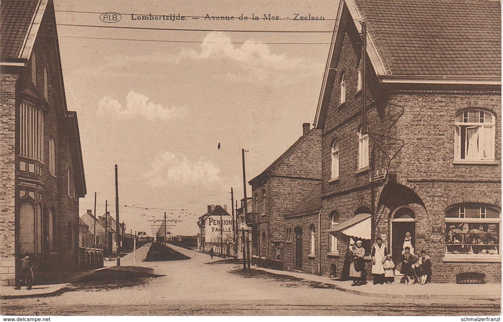 CPA AK Lombartzijde Lombardsijde Lombartzyde Avenue De La Mer Zeelaan A Middelkerke Westende Nieuwpoort Belgien Belgique - Nieuwpoort