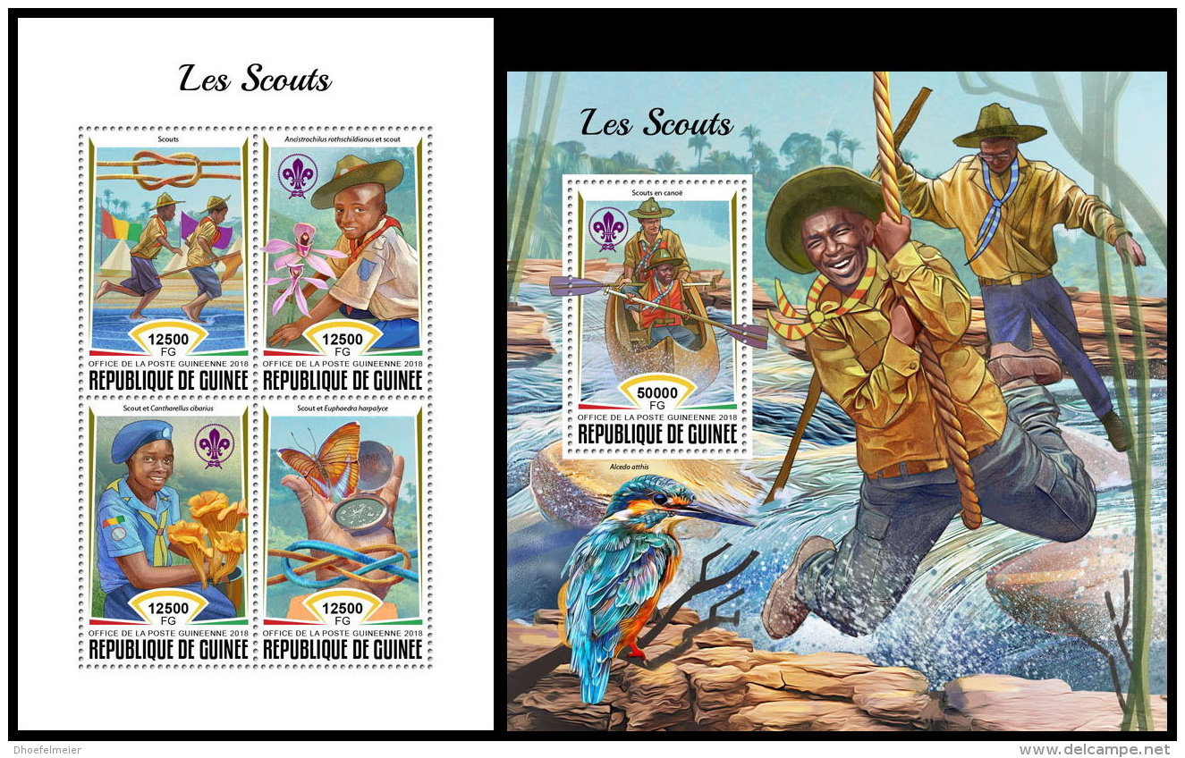 GUINEA REP. 2018 MNH** Scouts Pfadfinder M/S+S/S - OFFICIAL ISSUE - DH1837 - Nuevos