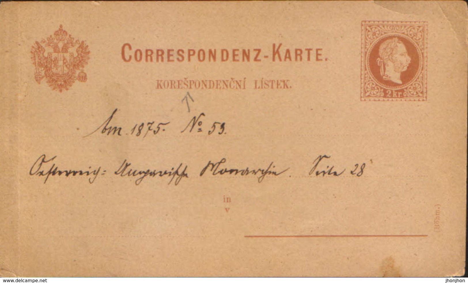 Austria/Bohemia - Postal Stationery Postcard Written - Autres & Non Classés