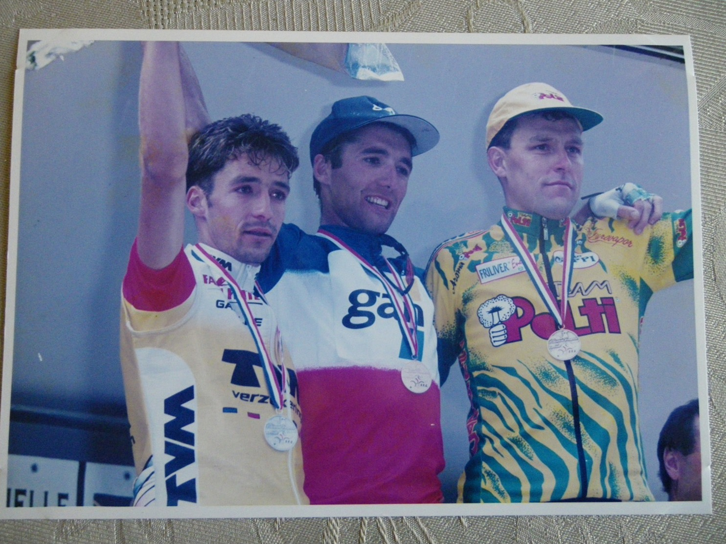 PHOTO CYCLISME STEPHANE HEULOT ROUX GUEDON CHAMPIONNAT DE FRANCE CASTRES 1996 - Cyclisme