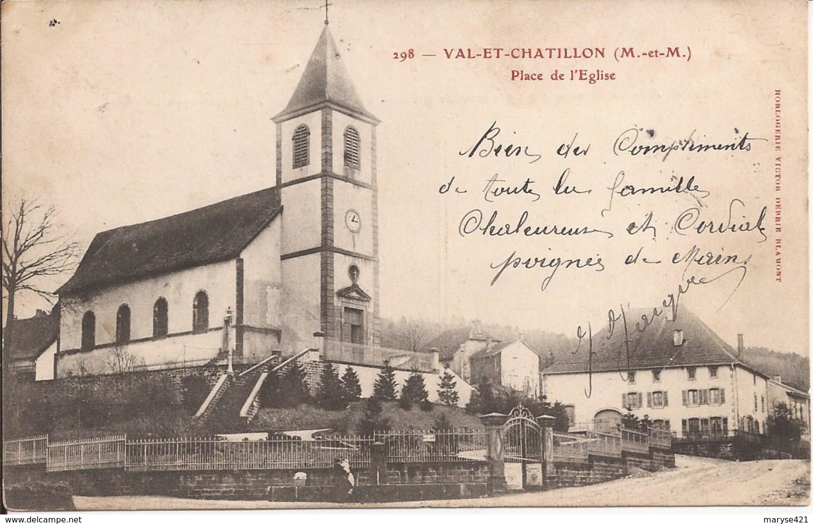 VAL ET CHATILLON PLACE DE L EGLISE - Autres & Non Classés