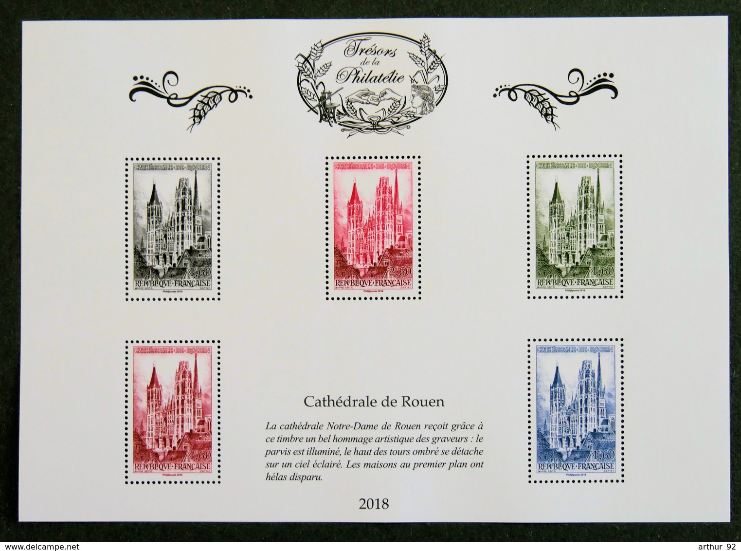 Trésors De La Philatélie 2018 - Cathédrale De Rouen - Mint/Hinged