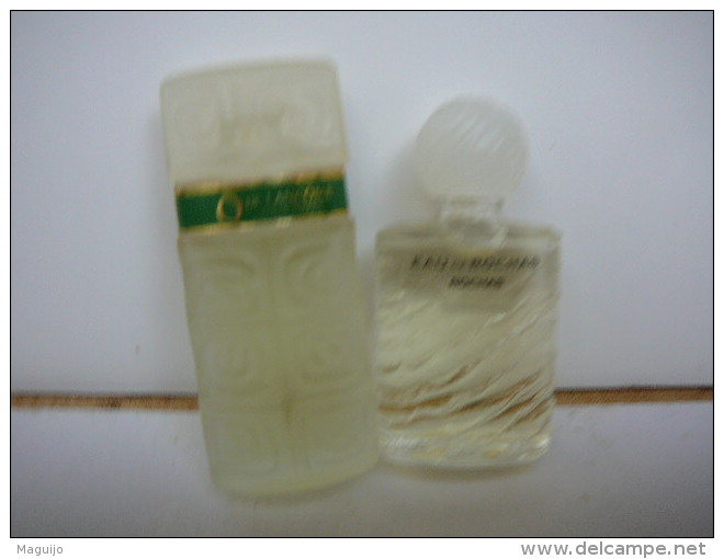 LANCOME ,ROCHAS  2 MINIS PLEINES ,IMPECCABLES MAIS SANS BOITE  LIRE ET VOIR !! - Miniatures Womens' Fragrances (without Box)