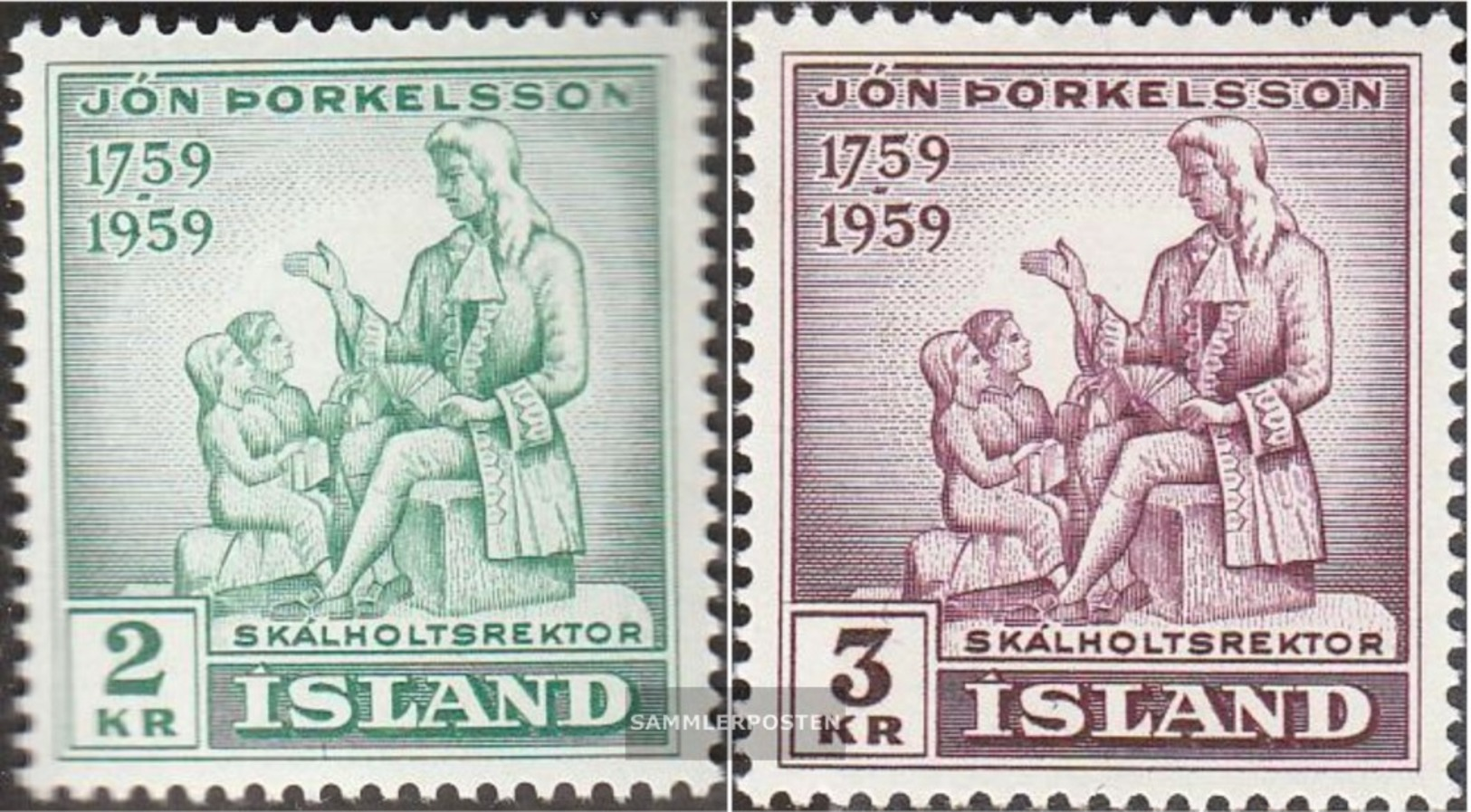 Island 331-332 (kompl.Ausg.) Gestempelt 1959 Jón Thorkelsson - Gebraucht