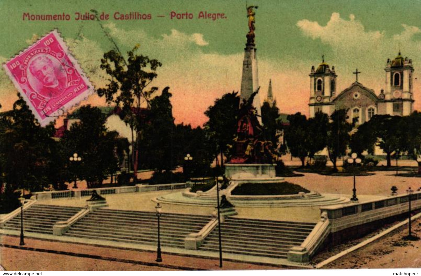 BRESIL -MONUMENTO JULIO DE CASTILHOS PORTO ALEGRE - Sonstige & Ohne Zuordnung