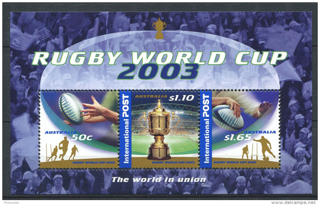 Australia 2003 Foglietto 100% Nuovo ** Rugby - Blocchi & Foglietti