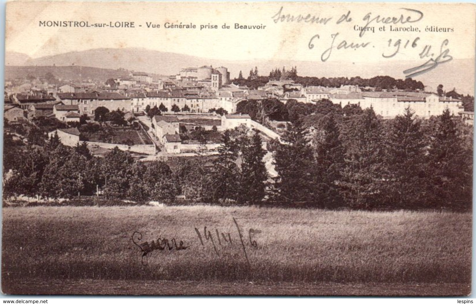 43 - MINISTROL Sur LOIRE  --  Vue Générale Prise De Beauvoir - Solignac Sur Loire