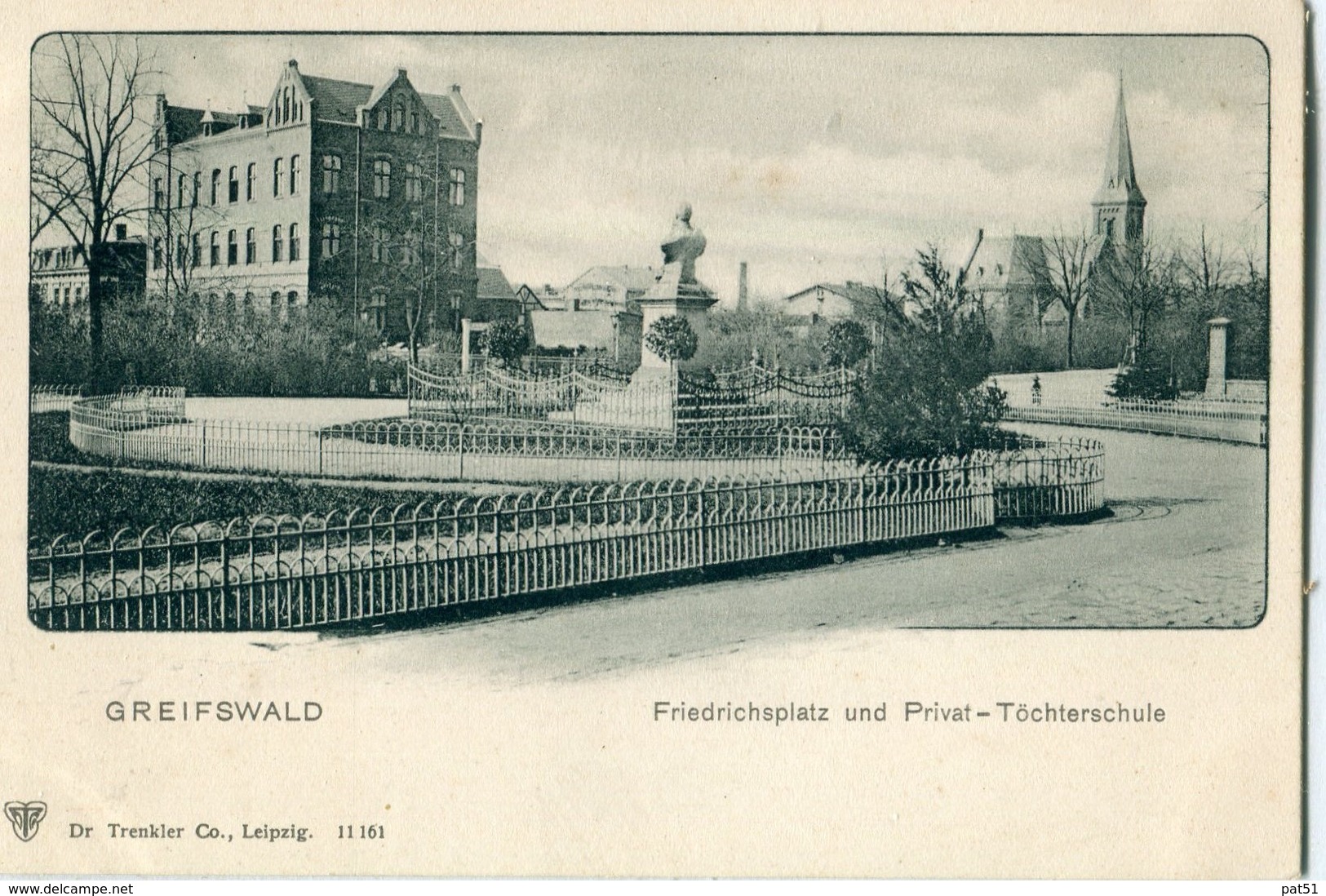 ALLEMAGNE / DEUTSCHLAND - Greifswald : Friedrichsplatz Und Privat-Töchterschule - Greifswald