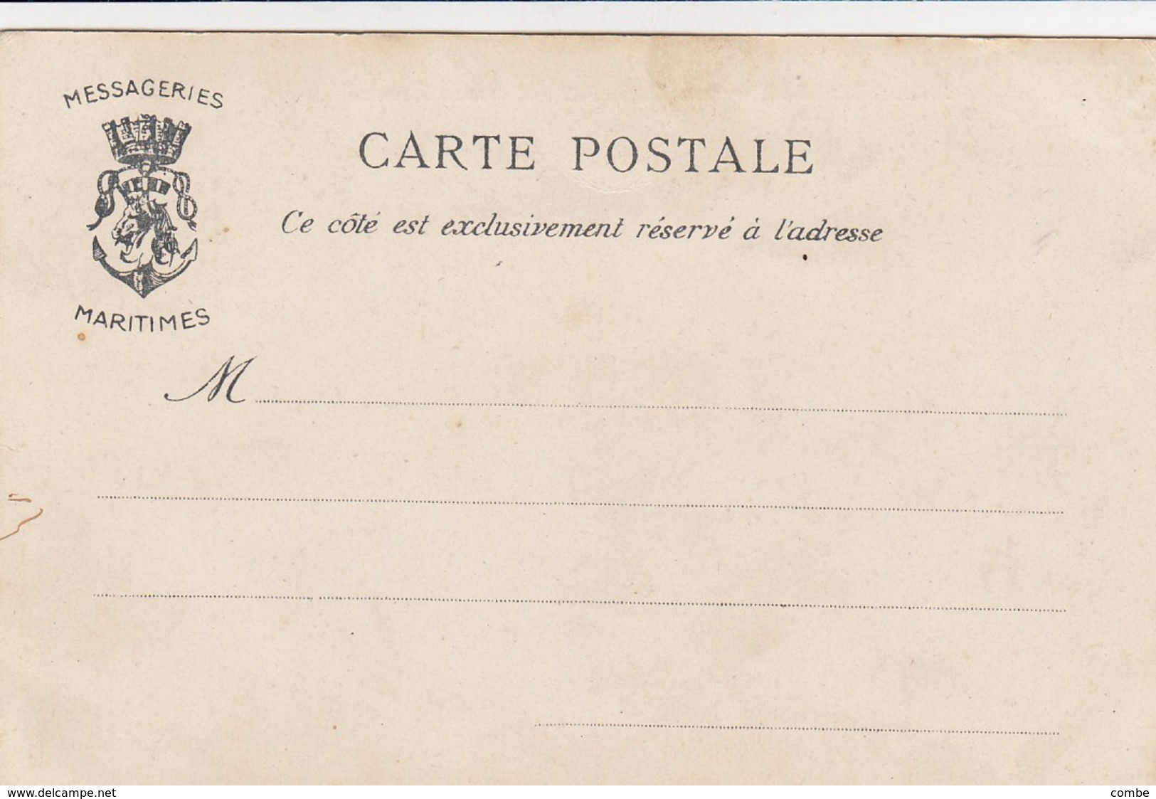 CARTE MESSAGERIES MARITIMES. MADAGASCAR LES MAKARELLY. ST DENIS 1 JUILLET 1907 - Storia Postale