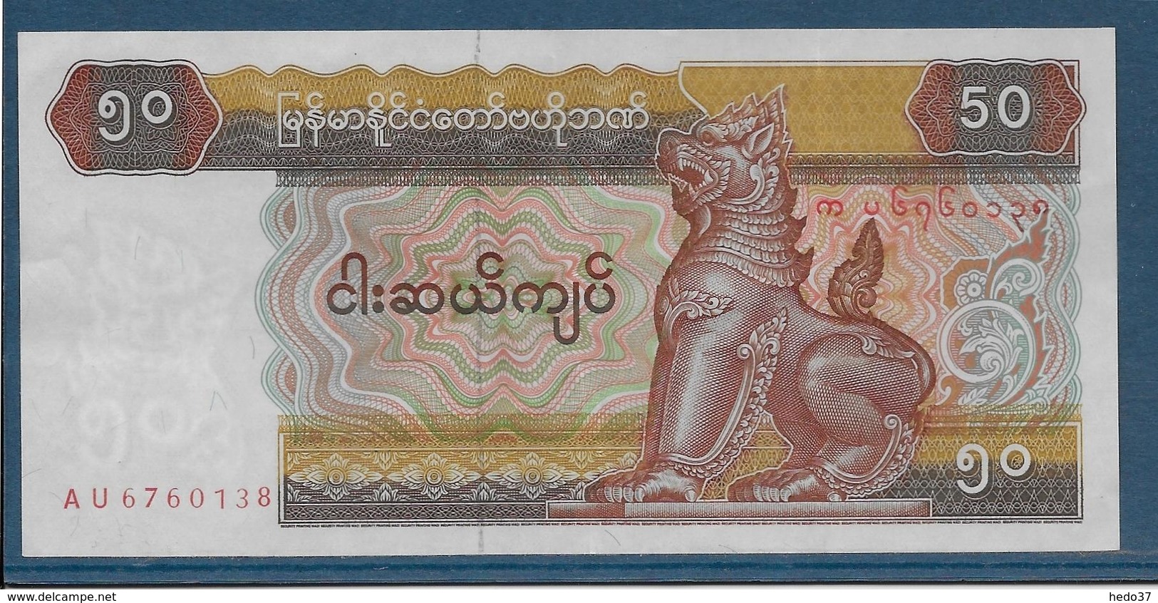 Myanmar - 50 Kyats - Pick N°73 - SUP - Myanmar