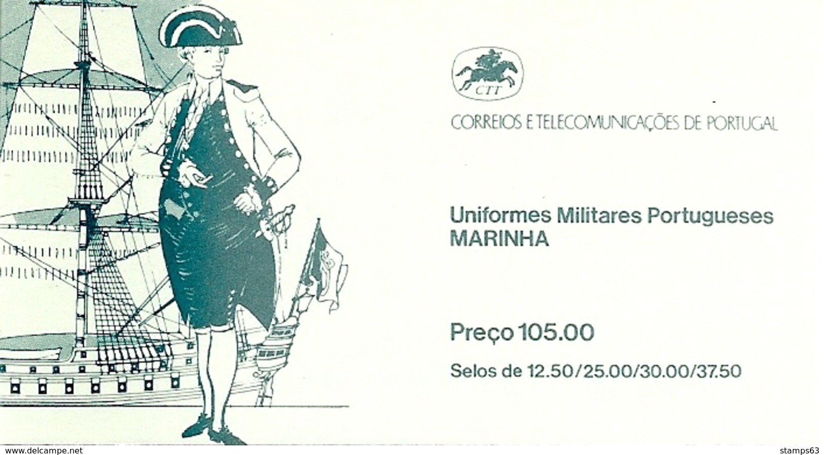 PORTUGAL, 1983, Booklet 1, Navy Uniforms, Mi MH1 - Markenheftchen