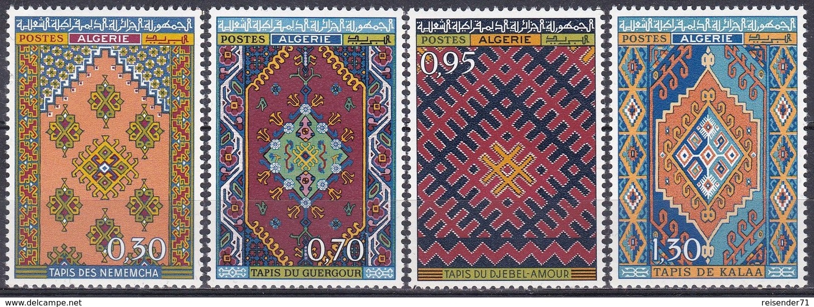 Algerien Algeria 1968 Kunsthandwerk Handicrafts Kultur Culture Teppichknüpfer Teppiche Carpets, Mi. 496-9 ** - Algerien (1962-...)