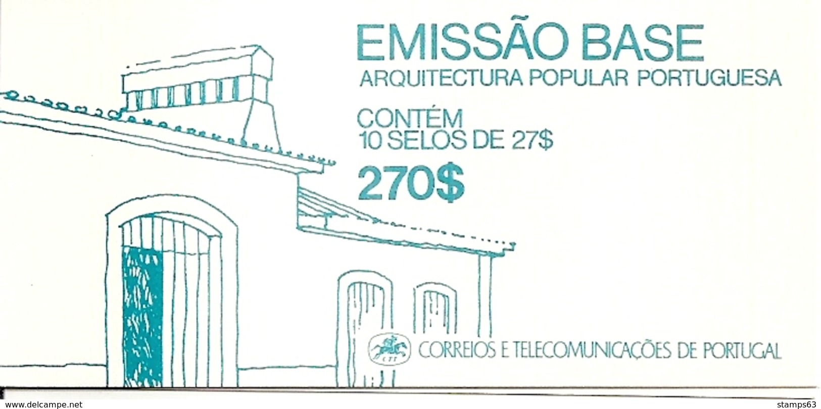 PORTUGAL, 1988, Booklet 22, Architecture 4, 10x Mi 1749 - Booklets