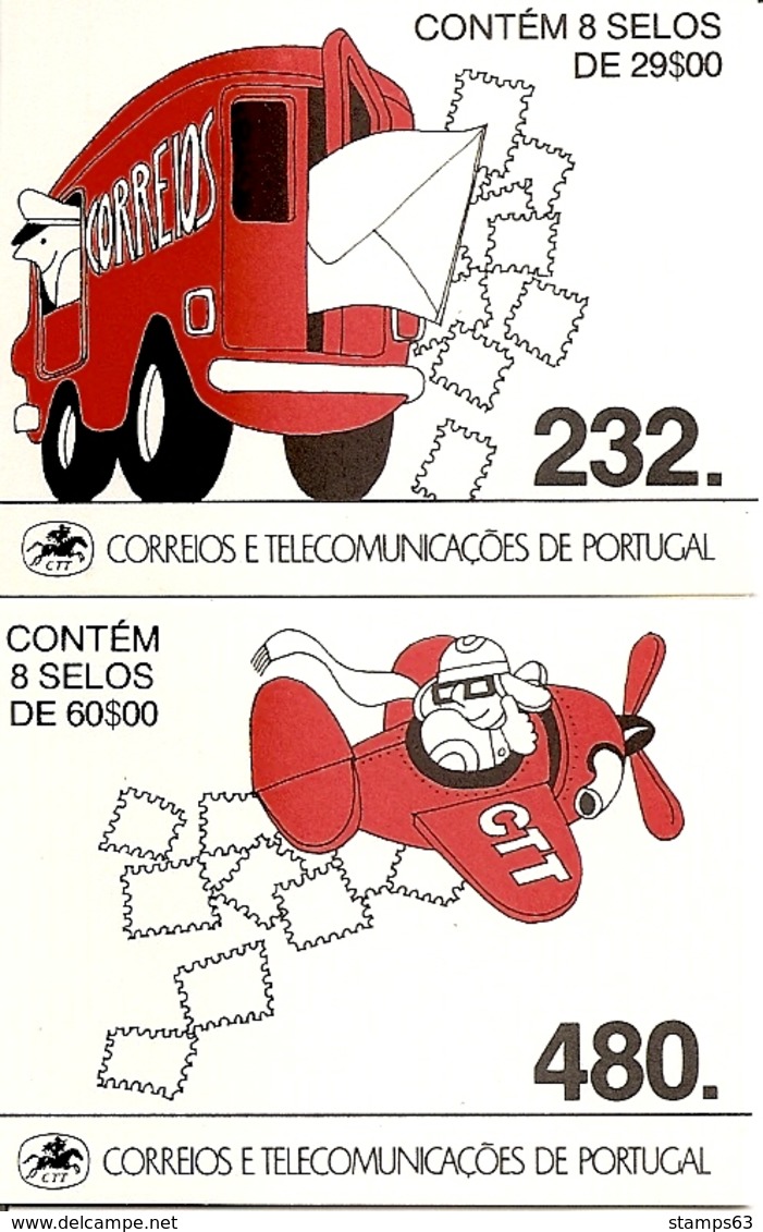 PORTUGAL, 1989, Booklet 27/28, Greetings - Booklets