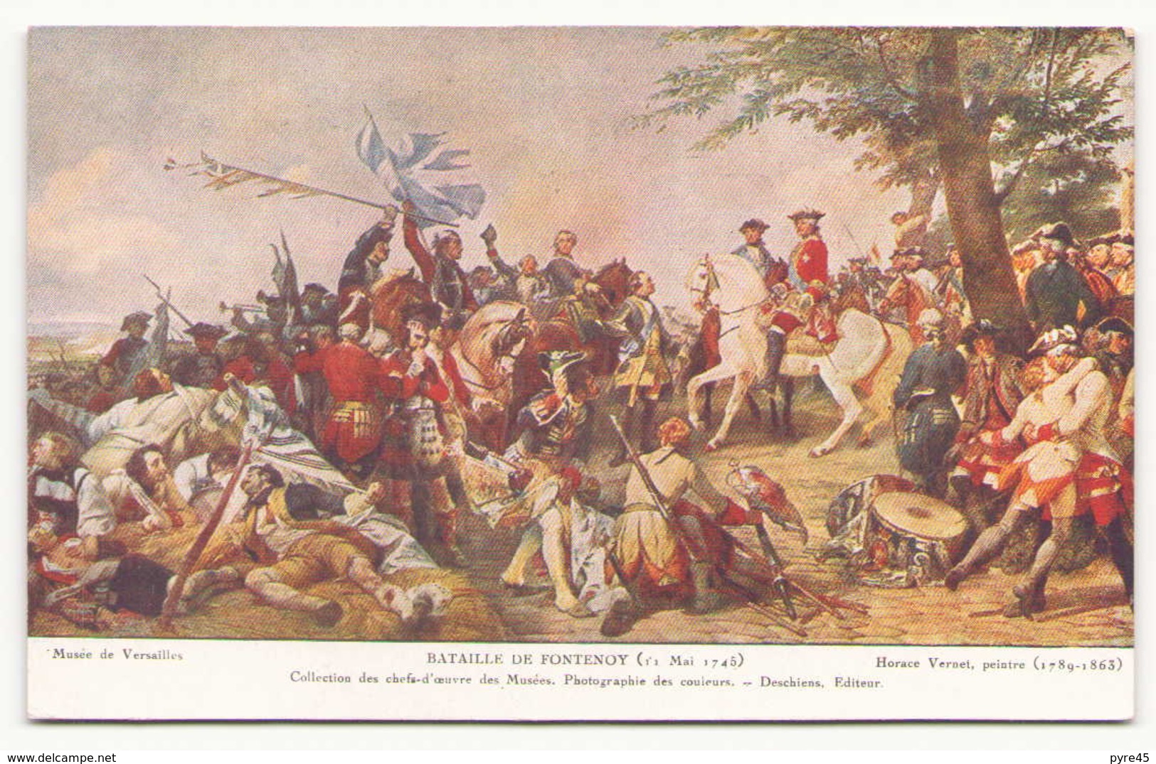 BATAILLE DE FONTENOY PAR HORACE VERNET - Schilderijen