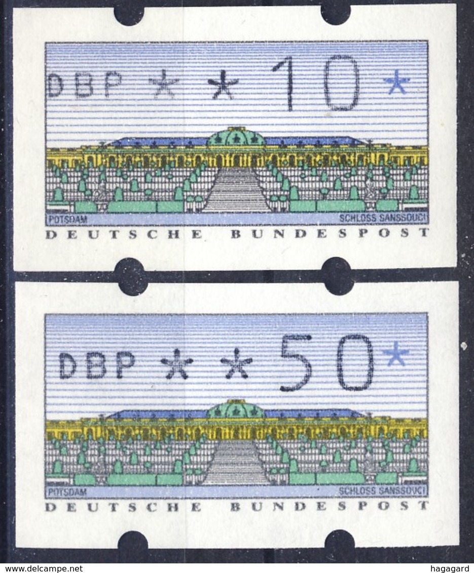 +D2770. BRD 1993. 2 Items Type 2.1 (Michel). Both Reversal Numbered. MNH(**) - Maschinenstempel (EMA)