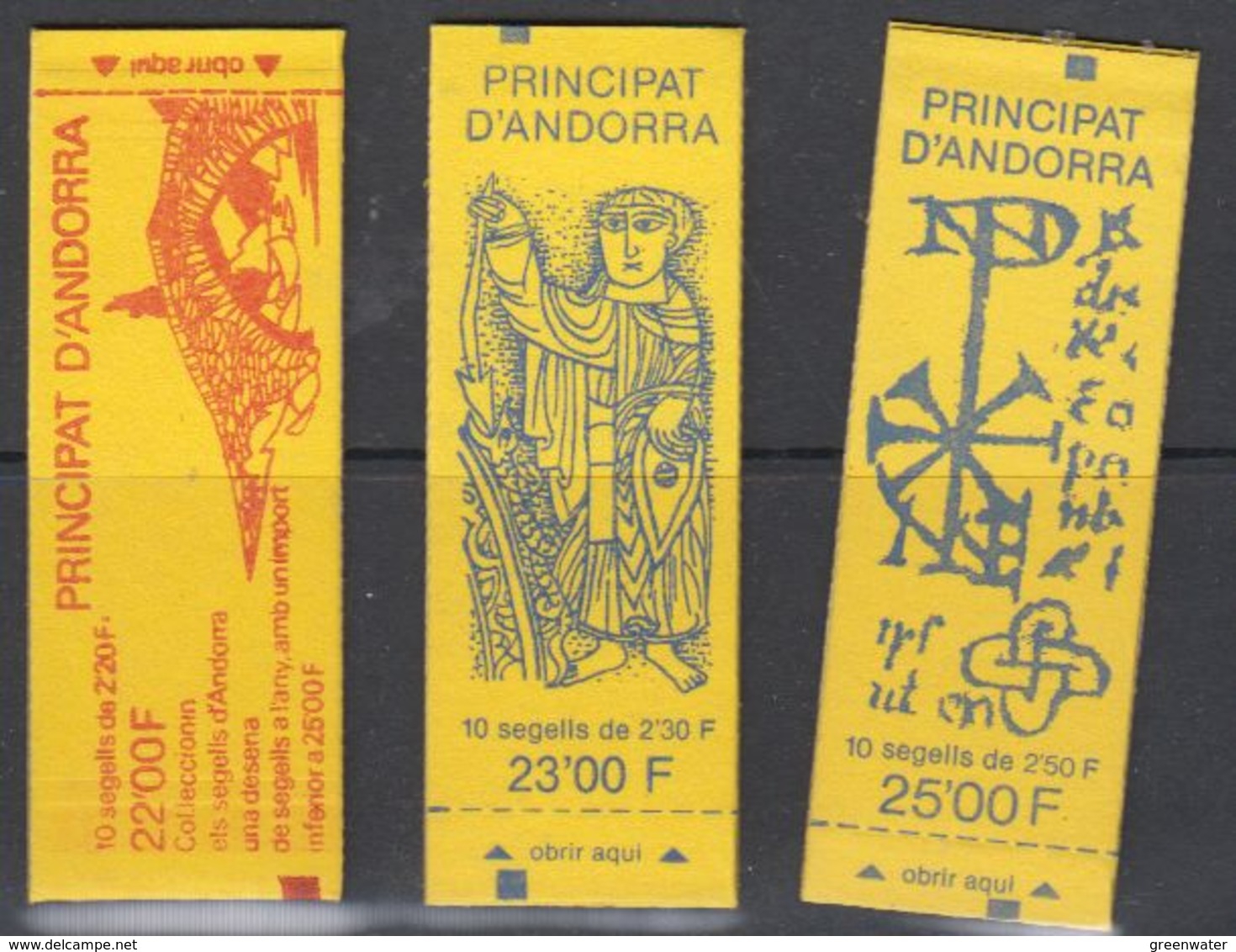 Andorra Fr. 3 Booklets  ** Mnh (40729) - Booklets