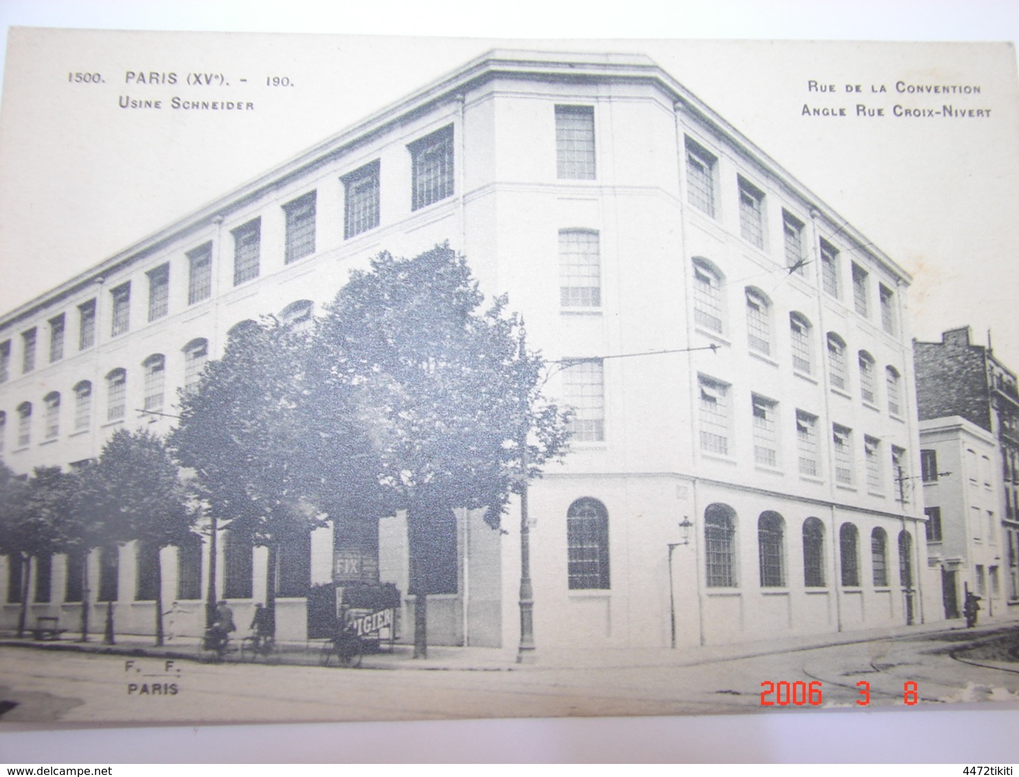 C.P.A.- Paris (75) - Usine Schneider - Rue De La Convention - Angle Rue Croix Nivert - 1918 - SUP (AX 14) - Autres & Non Classés