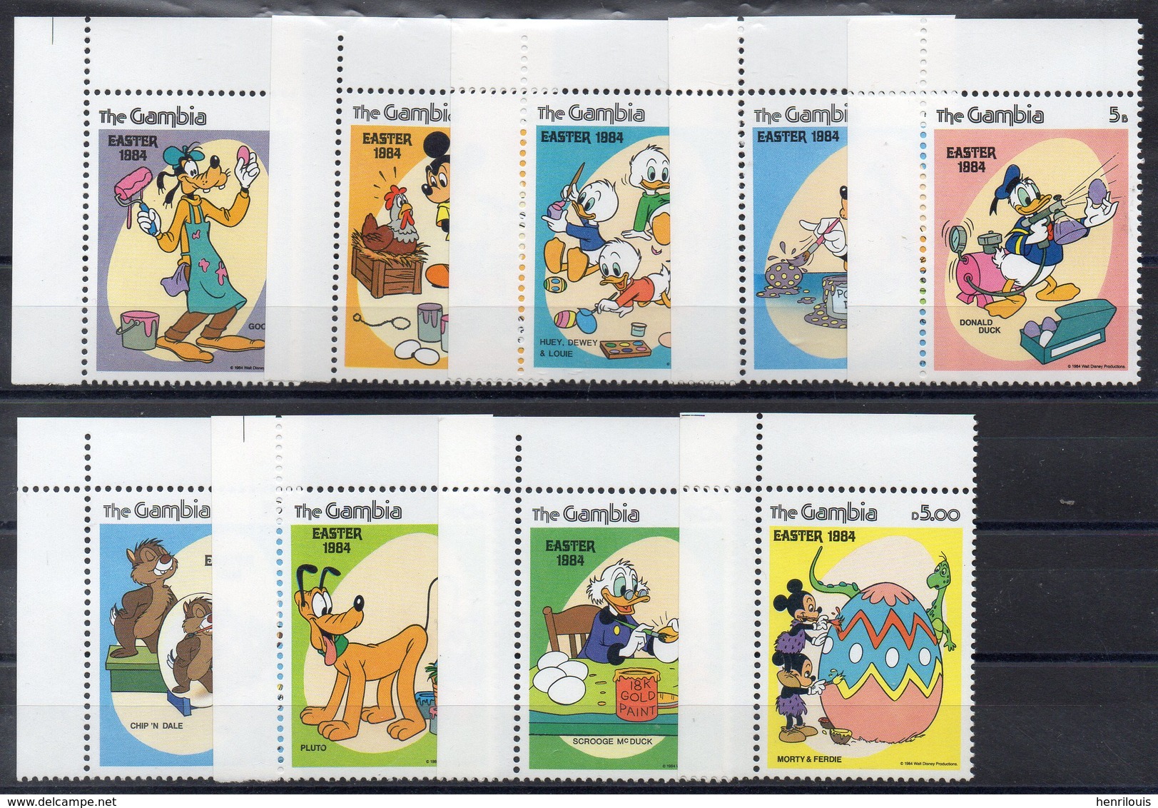 GAMBIE     Timbres Neufs ** De 1984  ( Ref 5679 ) Disney - Pâques 1984 - Gambie (1965-...)