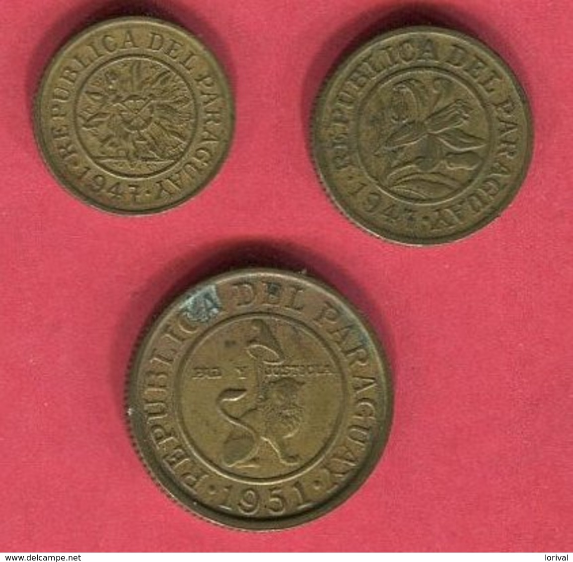 LOT 3 MONNAIES DIFFERENTES TB+ 4 - Paraguay