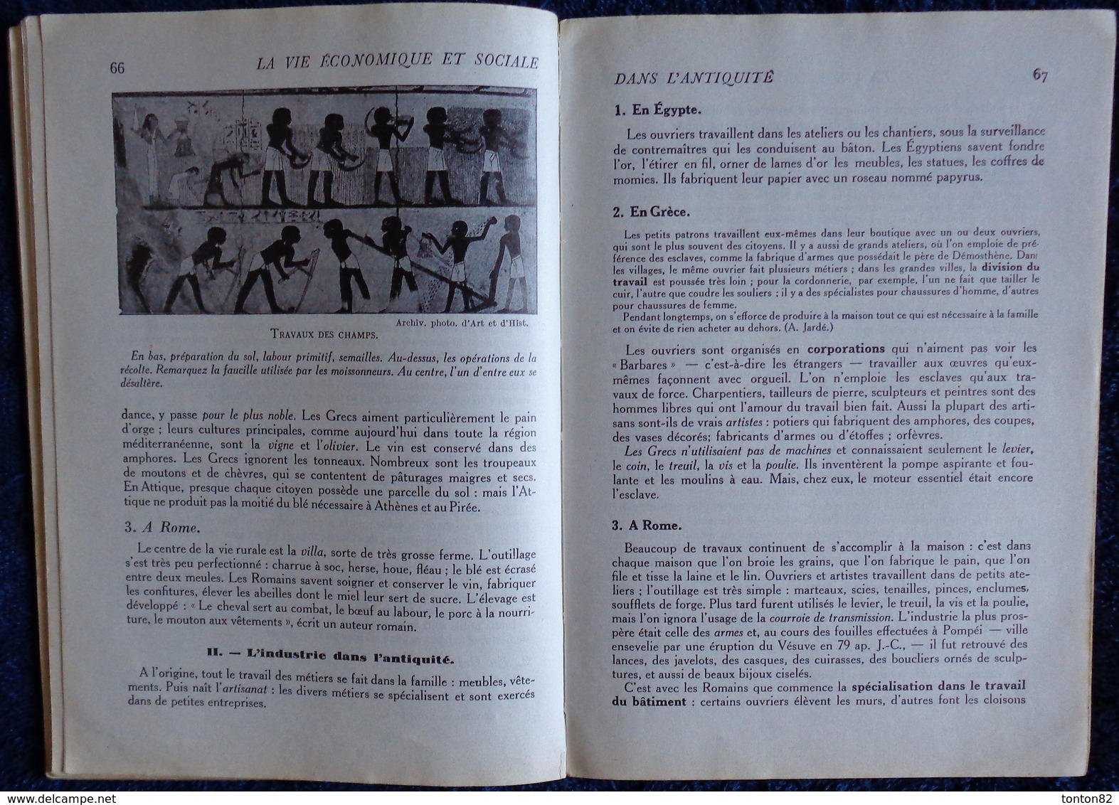 Josserand / Julien - HISTOIRE / Civilisation Et Travail -  Fernand Nathan - ( 1954 ) . - 6-12 Jahre