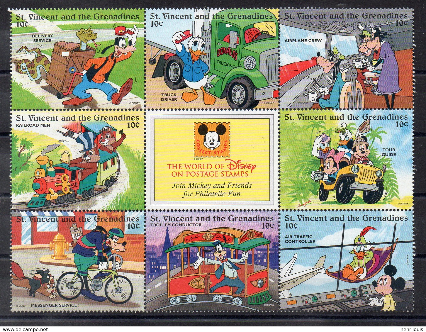 SAINT VINCENT & GRENADINES   Timbres Neufs **  De 1996  ( Ref 5690 ) Disney - St.Vincent & Grenadines