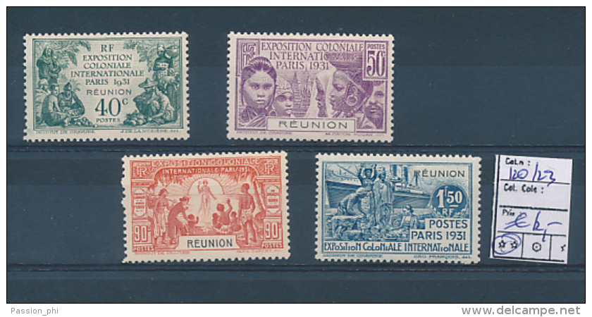 REUNION YVERT 120/123 MNH - Neufs