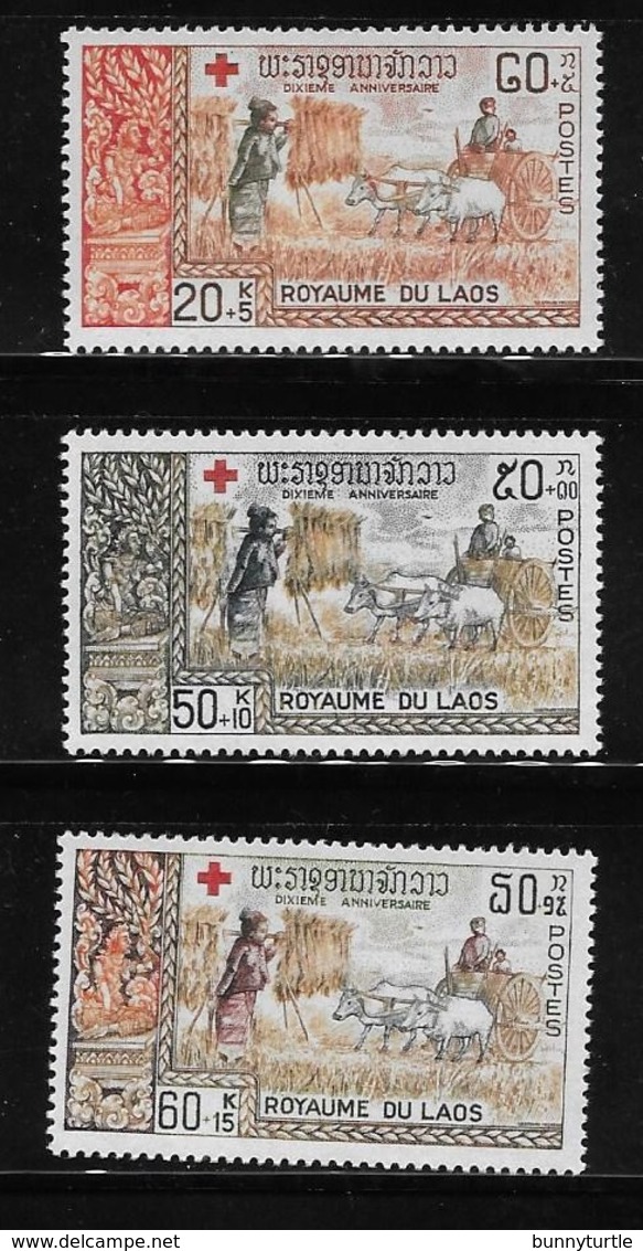 Laos 1967 Laotian Red Cross 10th Anniversary MNH - Laos