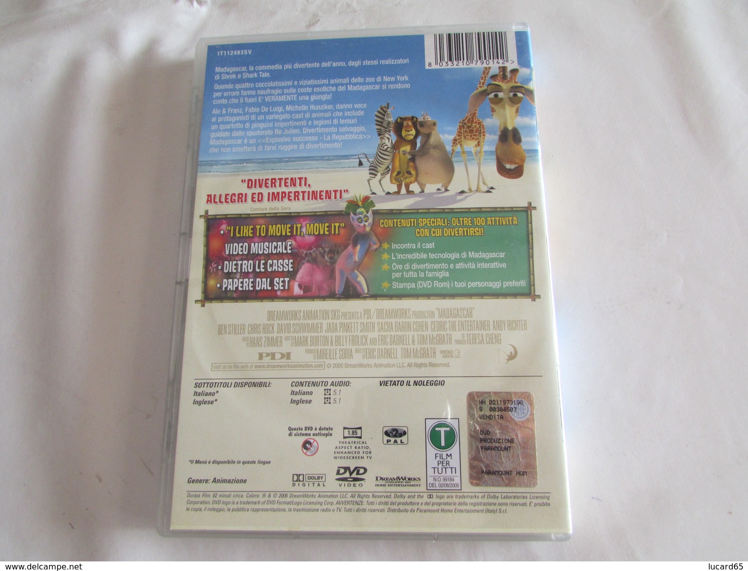 DVD - MADAGASCAR - OTTIME CONDIZIONI - Cartoni Animati