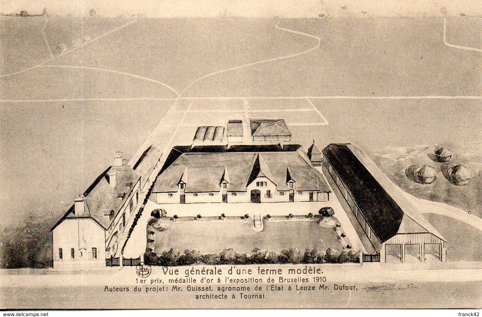 Belgique. Leuze. Collège épiscopal. Vue Générale D'une Ferme Modèle - Leuze-en-Hainaut