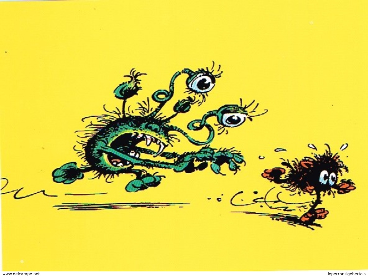 CP - 8 Cartes Dans Leur Pochette - L'Univers Monstrueux De Franquin - Spirou 1989 - Andere & Zonder Classificatie