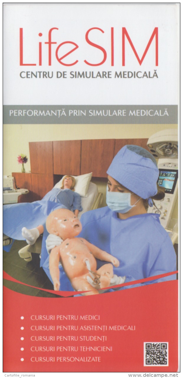 Romania Medicine And Pharmacy Industry, Medical Simulation Lifesim, Baby, Flyer With 5 Pages - Tickets - Vouchers