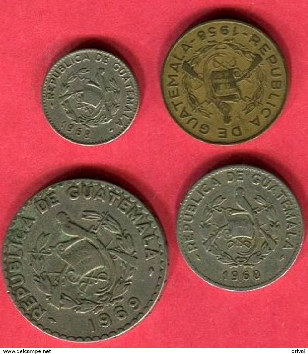 LOT 4 MONNAIES DIFFERENTES TB+ 5 - Guatemala