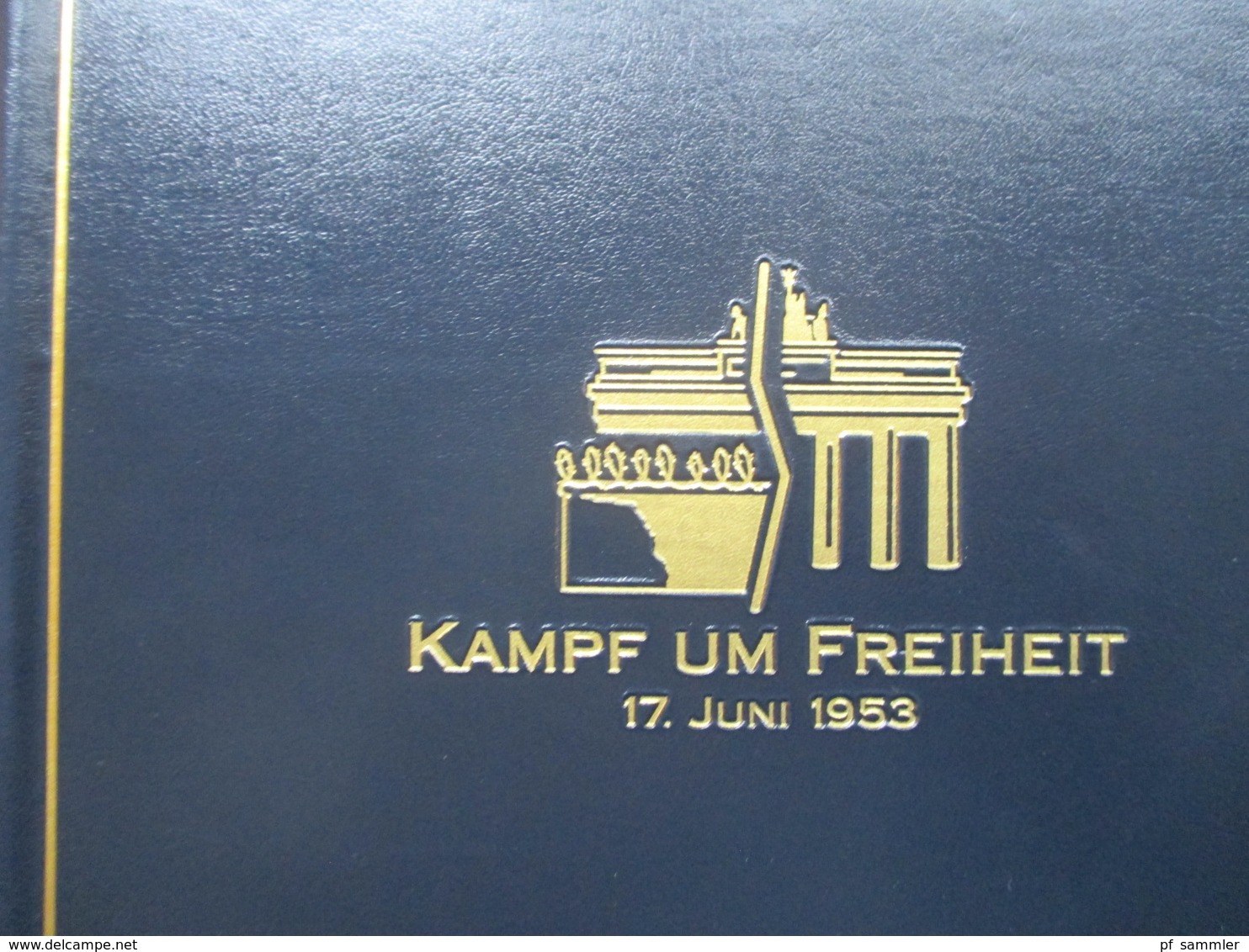 Kampf Um Freiheit Vordruck Album / Versandsendungen Der Deutschen Post. Im Schuber! Mit Berlin Nr. 110 / 111 ** - Collections (with Albums)